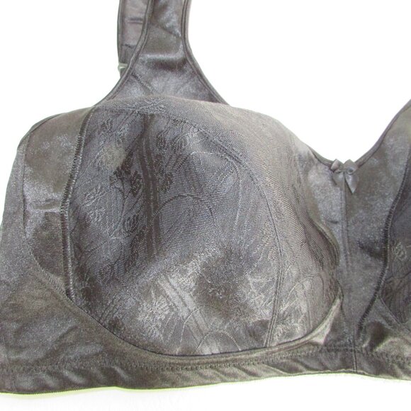 JUST MY SIZE Soft Cup Bra - Black - 46D - NEW - Picture 2 of 10